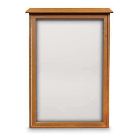 United Visual Products Outdoor Enclosed Combo Board, 72"x36", Gold Frame/Black & Keylime UVCB7236ODG-BLACK-KEYLIME